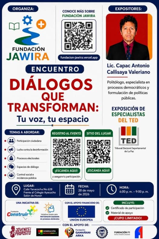 Afiche de Diálogos que Transforman: Tu voz, tu espacio